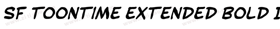 SF Toontime Extended Bold Italic字体转换